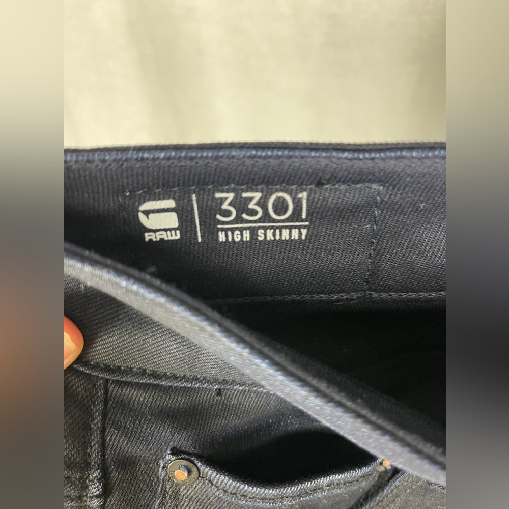 G-Star Raw 3301 HIGH WAIST SKINNY JEANS Size 0 NWT - Picture 7 of 15